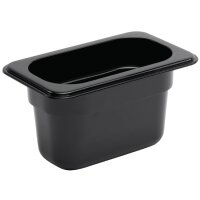 Vogue GN-Behälter GN1/9 schwarz 100mm