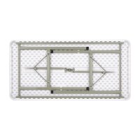 Bolero rechteckiger Klapptisch weiß 122cm 3