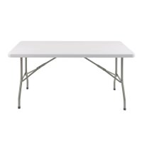 Bolero rechteckiger Klapptisch weiß 152cm 3