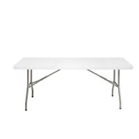 Bolero rechteckiger Klapptisch weiß 182,7cm 3