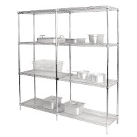 Vogue Chrom-Drahtregale 915x457mm (2er-Pack)