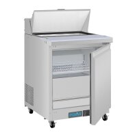 Polar U-Serie Premium Einzeltür Mega Top Prep Thekenkühlschrank 154 Liter