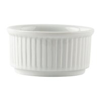 Olympia Whiteware stapelbare Auflaufförmchen 8,5cm (12 