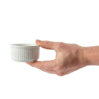 Olympia Whiteware stapelbare Auflaufförmchen 8,5cm (12 