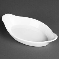Olympia Whiteware ovale Gratinschalen wei&szlig; 20,4...