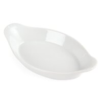 Olympia Whiteware ovale Gratinschalen weiß 20,4 x 11,5