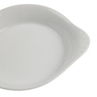 Olympia Whiteware runde Gratinschalen weiß 15,6 x 12,6