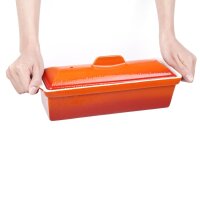 Vogue Terrinenform aus Gusseisen orange 1,7L