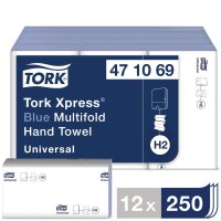Tork Z-gefaltete Handtücher blau 1- gallery