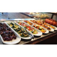 Olympia Whiteware rechteckige Snackschale 65cm 1