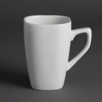 Olympia Whiteware quadratische Kaffeebecher 28,4cl (12 St&uu