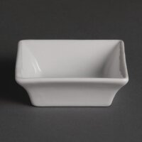 Olympia Whiteware quadratische Amuseschälchen 7,5cm (12