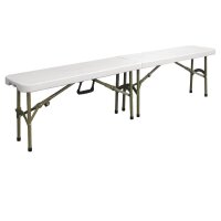 Bolero Klappbank weiß 183cm 2