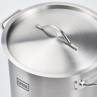 Suppentopf mittelhohe Form, Serie ECO Ø 400 mm, Höhe 260 mm, 32,6 Liter, inkl. Deckel