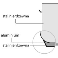 Suppentopf mittelhohe Form, mit Deckel, Ø 450 mm, Höhe 360 mm, 57,3 Liter