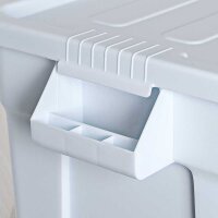 Vorratsbehälter mit Deckel, Farbe weiß, 710 x 440 x 270 mm (BxTxH), passend für GN 1/1 (200 mm)