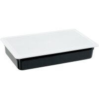 Gastronormbehälter, Serie STANDARD, Polycarbonat, schwarz, GN 1/1 (100 mm)