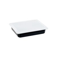 Gastronormbehälter, Serie STANDARD, Polycarbonat, schwarz, GN 1/2 (65 mm)