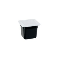 Gastronormbehälter, Serie STANDARD, Polycarbonat, schwarz, GN 1/6 (150 mm)