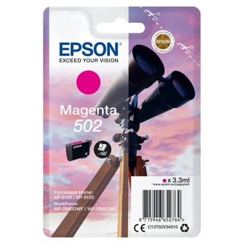 EPSON 502/T02V34  magenta Druckerpatrone