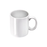 Becher mit Henkel, reinwei&szlig;es Hotelporzellan,...