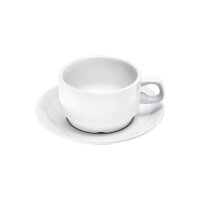 Cappuccino-Obertasse, reinweißes Hotelporzellan, Serie Isabell, 0,30 ml