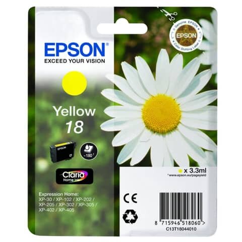 C13T18044012 EPSON XP Tinte yellow ST