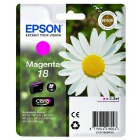 Inkjetpatrone Nr. 18 magenta   3,3ml EPSON C13T18034012