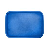 Fast Food Tablett 250 x 350 mm, blau