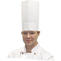 Nino Cucino Kochmütze, weiß, plissiert, 100%...