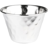 Dip-Schale Edelstahl, Hammerschlagoptik  &Oslash; 72...