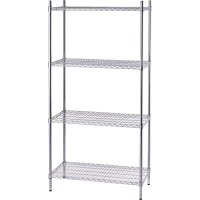 Lagerregal aus Chromstahl 610x455x1800 mm