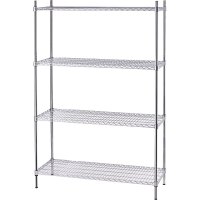 Lagerregal mit  Drahtböden 1200x450x1800 mm (BxTxH)