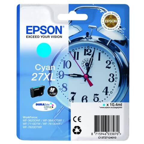 C13T27124012 EPSON WF Tinte cyan HC 1100