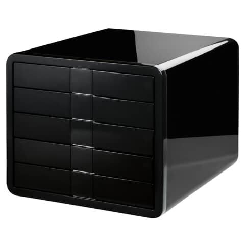 HAN Schubladenbox iBox  schwarz 1551-13, DIN C4 mit 5 Schubladen