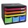 Exacompta Schubladenbox STORE-BOX  rot, orange, gelb, grün, hellblau, violett 306798D, DIN A4+ quer mit 6 Schubladen