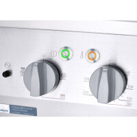 Gasherd ECO 6 Brenner mit Elektro-Heißluftofen (600 x 400 mm / GN 1/1) Serie 700 ND - G20, 6-Brenner (3x3,5 + 3x5 kW)