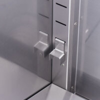 Elektro-Griddleplatte als Tischgerät, 800x700 mm, gerillte Grillfläche, Serie 700 ND