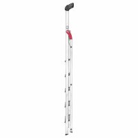 Hailo Stehleiter einseitig L60 StandardLine silber 6 Stufen,