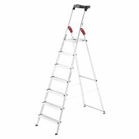 Hailo Stehleiter einseitig L60 StandardLine silber 7...