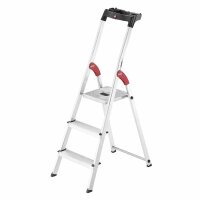 Hailo Stehleiter einseitig L60 StandardLine silber 3...