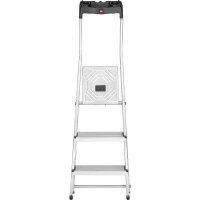 Hailo Stehleiter einseitig L60 StandardLine silber 3 Stufen,