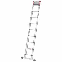 Hailo Teleskopleiter FLEXLINE silber 13 Sprossen, H: 380,0 c