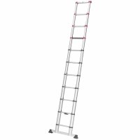 Hailo Teleskopleiter FLEXLINE silber 11 Sprossen, H:...