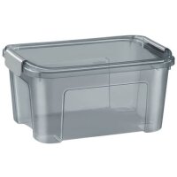 Aufbewahrungsbox, 13l, transparent/grau  gallery