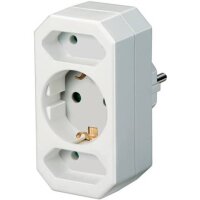 Steckdosenleisten Adapter 3fach wei&szli gallery