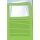 Sichtmappen Ordo classico - grün, 120g, 10 Stück, Sichtfenster und Linien