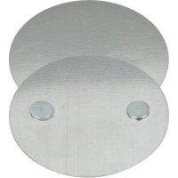 Rauchmelder Magnetplatte inkl. 2 Magnete silb