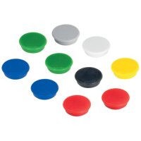 FRANKEN Haftmagnet Magnete farbsortiert, Kunststoff...