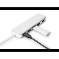 DIGITUS USB-Hub DA-70242-1 4-fach silber 5